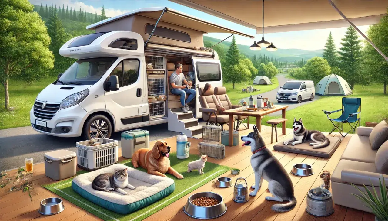 voyager camping-car des animaux de compagnie : conseils